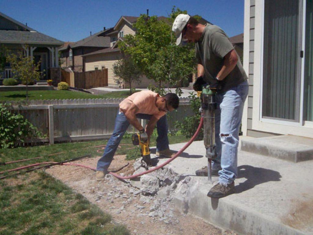 Concrete Patio Removal Patio Concrete Breaking Service & Hauling in Sunnyvale California